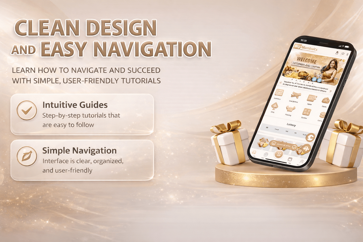 Clean Design and Easy Navigation